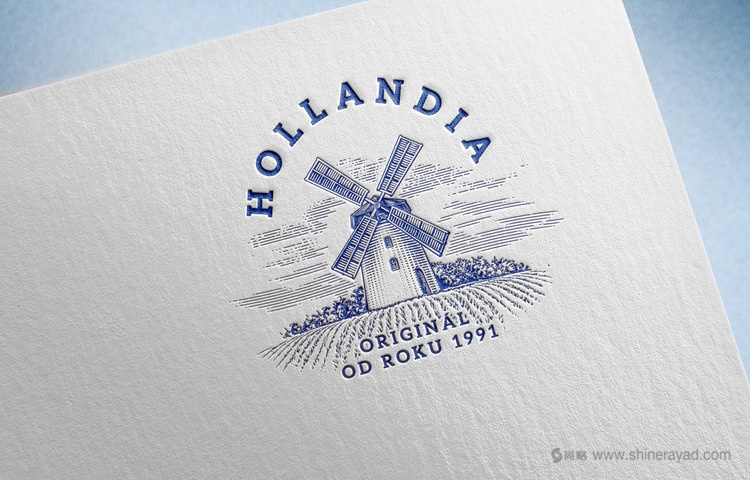 HOLLANDIA 酸奶品牌logo設(shè)計-上海logo設(shè)計公司欣賞6