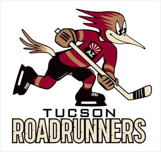 國外體育logo設計資訊：Roadrunners亞利桑那州狼聯盟冰球隊logo設計3