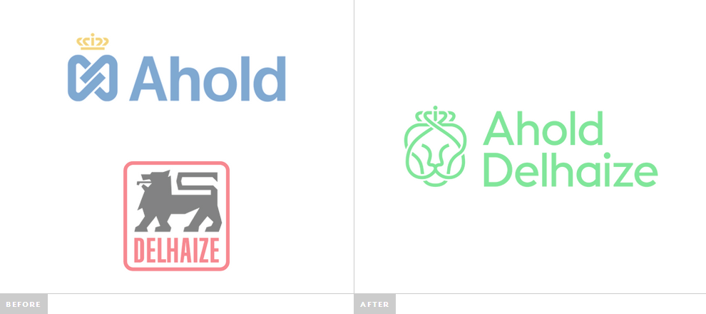 歐洲超市零售巨頭Ahold Delhaize集團獅子LOGO設計2 歐洲超市零售巨頭Ahold Delhaize集團獅子LOGO設計2