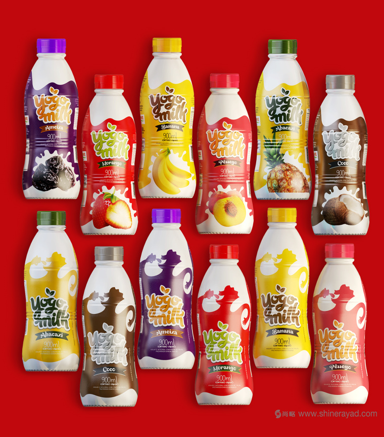Yogo Milk 自然發(fā)酵酸奶包裝設(shè)計(jì)欣賞-上海包裝設(shè)計(jì)公司3