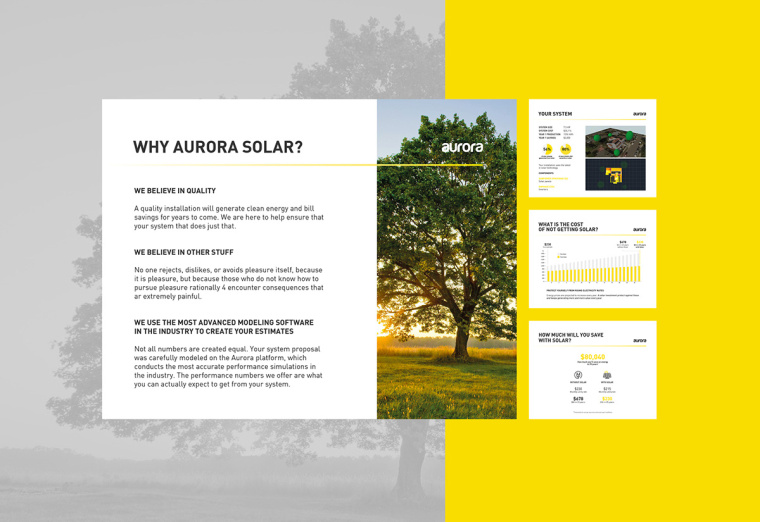 AURORA 太陽能公司PPT演示模板設計-上海品牌設計公司