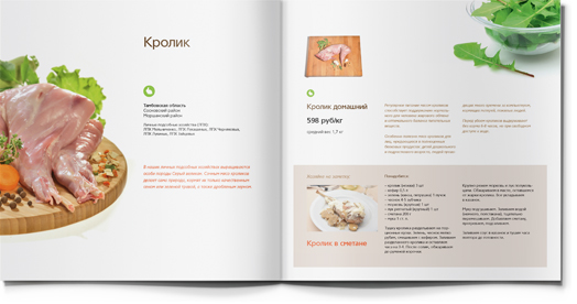 Vse svoe 農(nóng)場健康食材產(chǎn)品宣傳畫冊設(shè)計