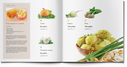Vse svoe 農(nóng)場健康食材產(chǎn)品宣傳畫冊設(shè)計