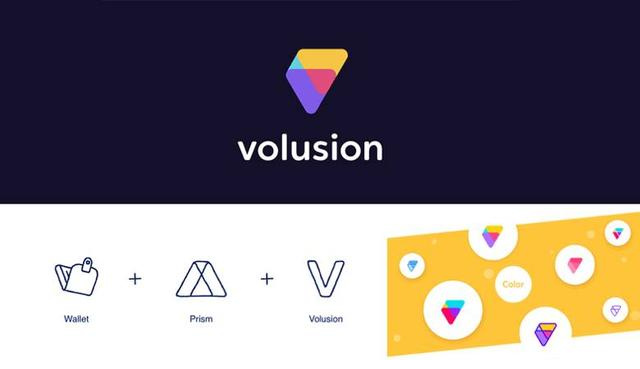 幾何演繹logo-Volusion（美國(guó)知名電子商務(wù)網(wǎng)站平臺(tái)）logo設(shè)計(jì)