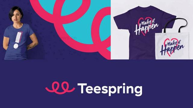 線(xiàn)條化logo設(shè)計(jì)-Teespring（t恤眾籌網(wǎng)站）logo設(shè)計(jì)