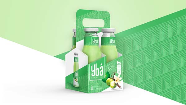 引用神話色彩和水果結合的Ybá冰茶飲料包裝設計欣賞