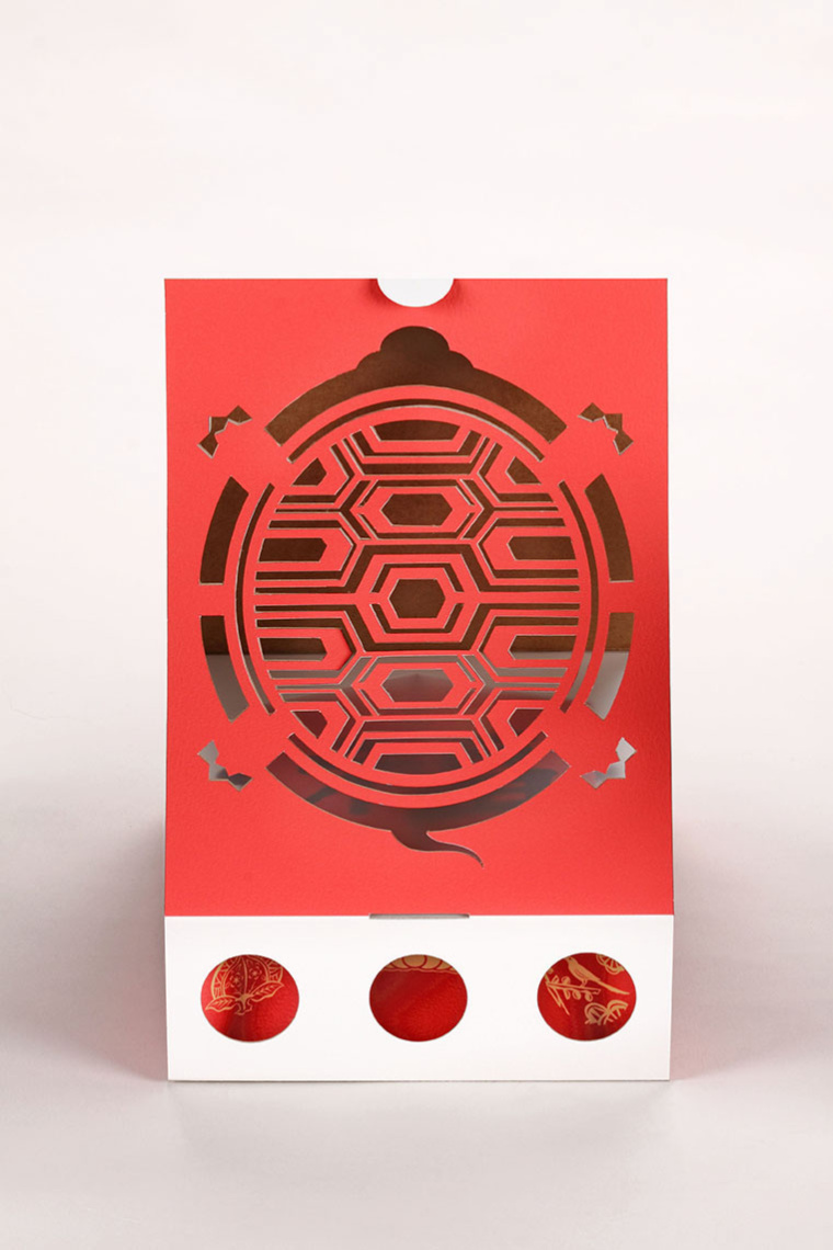 福祿壽中式糕點包裝設計，禮盒包裝結構設計-上海包裝設計公司
