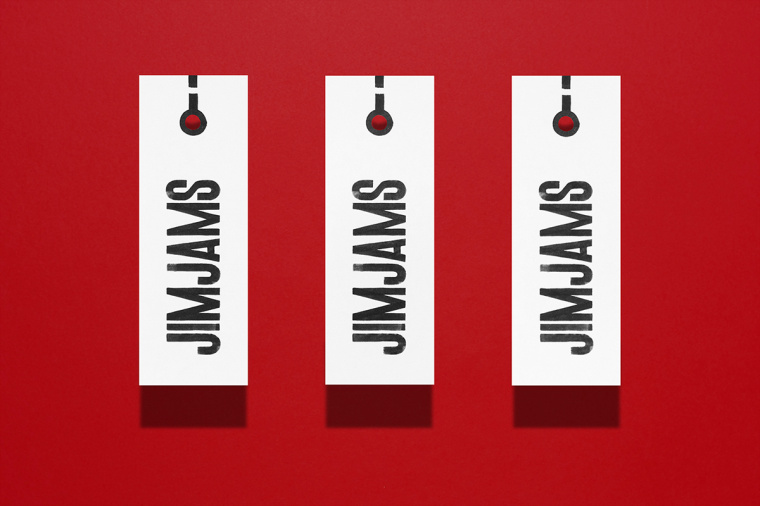 JimJams 服裝設(shè)計(jì)公司企業(yè)形象設(shè)計(jì)，非常個(gè)性的箭頭線條圖案