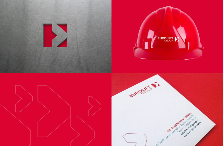醒目紅色起重載重設備工業公司LOGO設計企業VI設計-logo設計VI設計公司