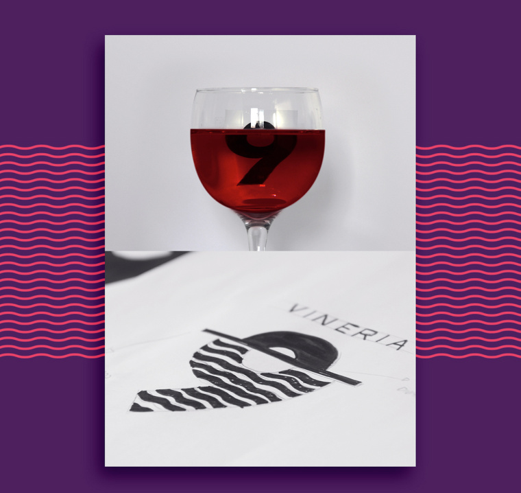 Vinery 9 葡萄園紅酒電商網(wǎng)站數(shù)字9logo設計/VI設計/品牌視覺識別設計