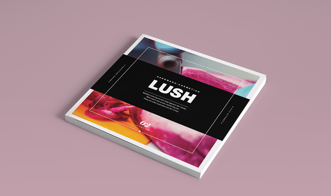 “方形”元素LUSH 糕點罐頭美食學(xué)校畫冊設(shè)計－上海畫冊設(shè)計公司