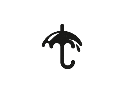 雨天雨傘保險公司logo設(shè)計