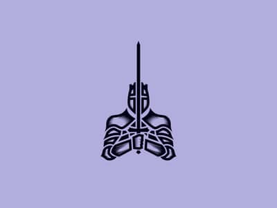 忠誠的騎士logo設(shè)計
