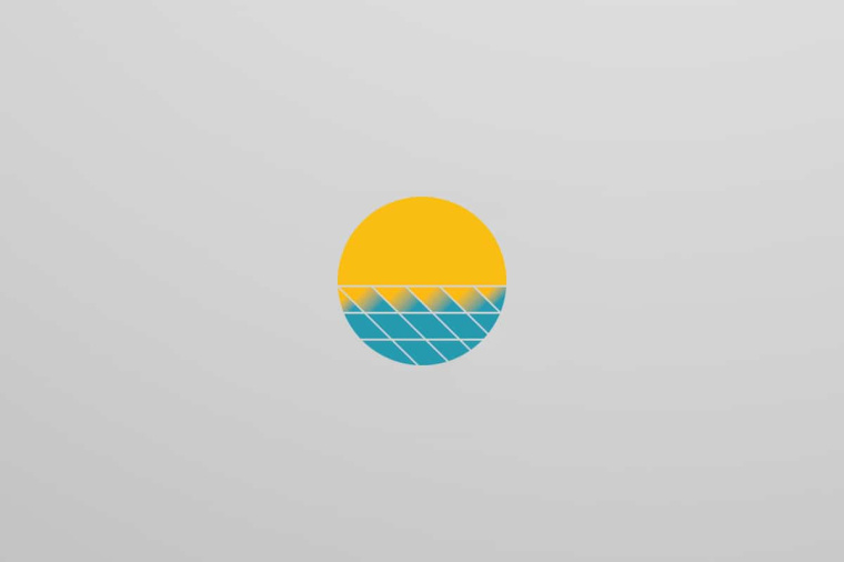 藍色太陽能電網logo設計