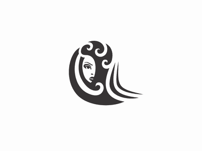 黑色隱藏的女人的logo設(shè)計(jì)-上海logo設(shè)計(jì)公司