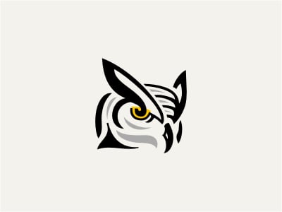 老貓頭鷹logo設計