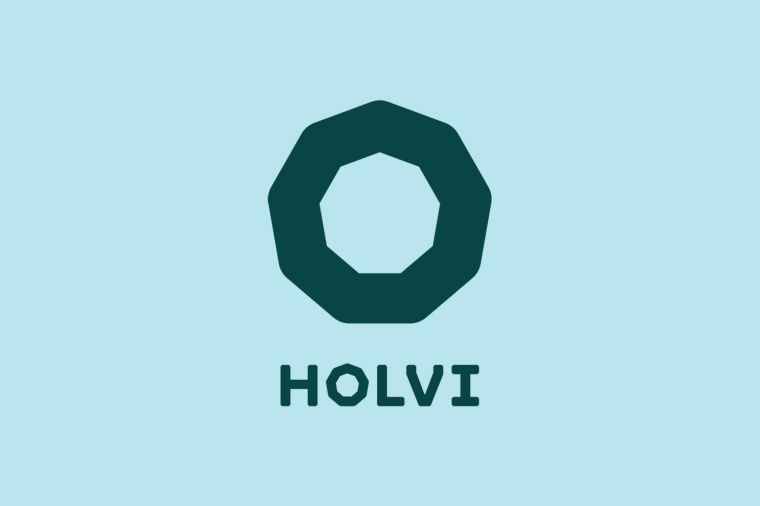 銀行品牌Holvi視覺形象VI設(shè)計，被圓角軟化的多邊形創(chuàng)意