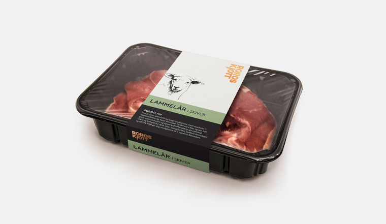 鉛筆動物頭像插畫R?ROSKJ?TT鮮肉肉類品牌形象設計包裝設計