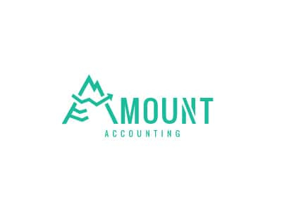 綠色箭頭風格會計logo設計