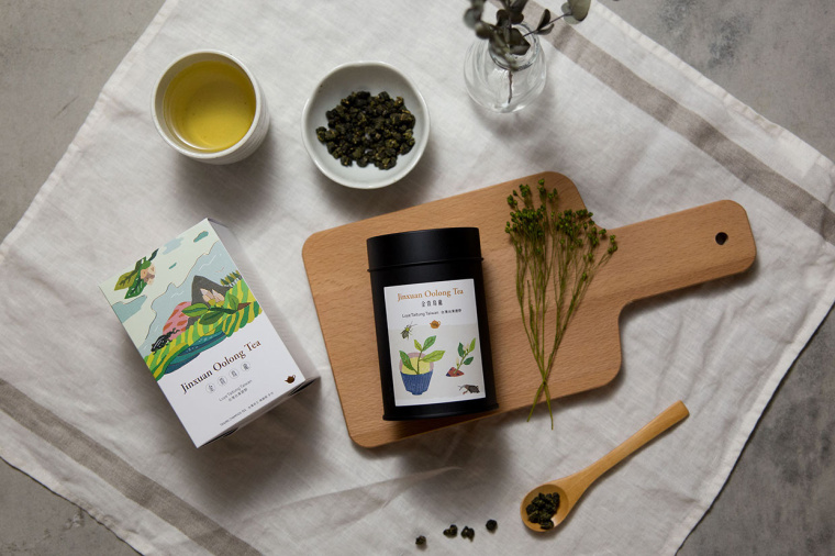 臺灣芳香茶茶葉包裝設(shè)計”臺灣風(fēng)光與植物合集篇“
