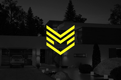 Mhendisler建筑公司幾何線條風(fēng)格logo設(shè)計(jì)