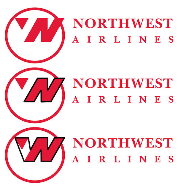 美國西北航空公司logo—標志創意釋義—上海logo設計公司logo培訓