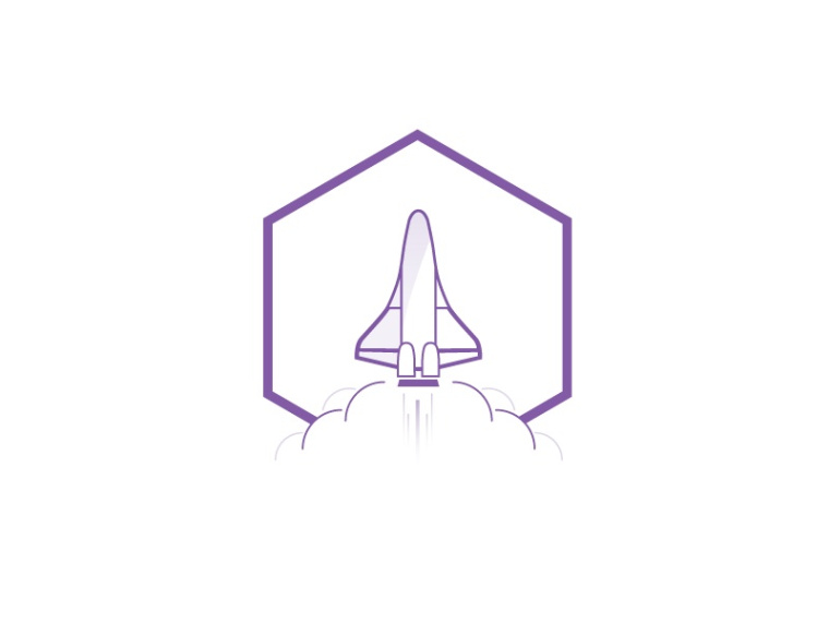 上海logo設計公司分享：美麗的六邊形徽標logo設計