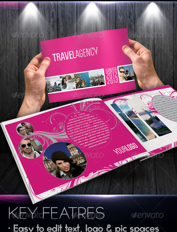 上海畫冊設計公司分享40+最佳旅游宣傳手冊設計模板-Fancy旅行社目錄/小冊子設計