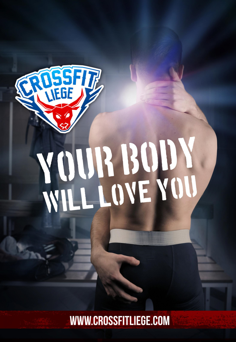 比利時(shí)健身公司 Crossfit 健身訓(xùn)練體現(xiàn)平面創(chuàng)意廣告“Love yourself”
