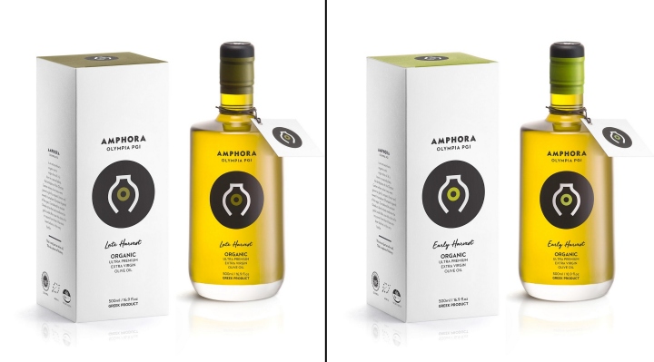 Amphora Olympia 有機特級初榨橄欖油品牌標志設計包裝設計-上海標志設計包裝設計公司