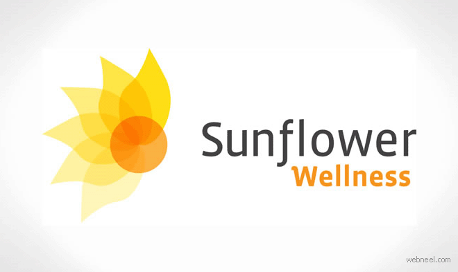 創意花朵標志設計欣賞 flower logo design-上海logo設計公司