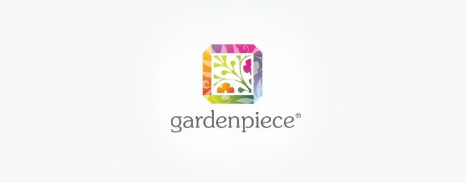 創意花朵標志設計欣賞 flower logo design-上海logo設計公司