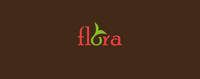 創意花朵標志設計欣賞 flower logo design-上海logo設計公司