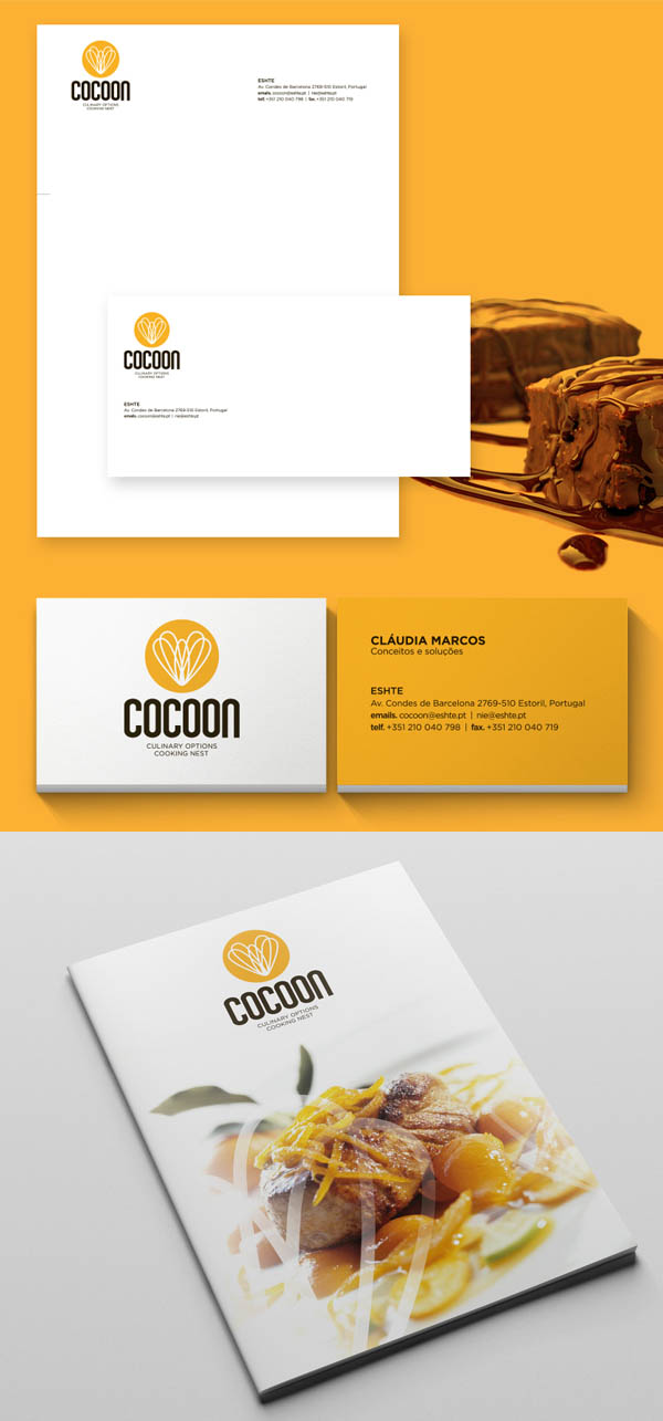 COCOON餐飲公司蜜蜂logo設計VI設計-上海VI設計公司 COCOON餐飲公司蜜蜂logo設計VI設計-上海VI設計公司