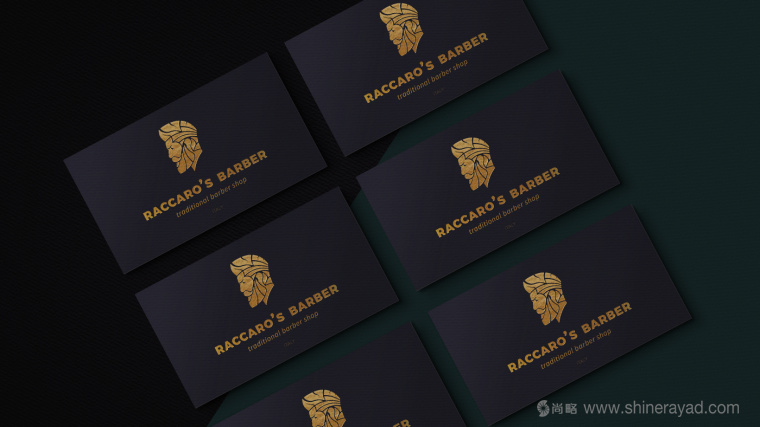 Raccaros-Barber 傳統美發連鎖店理發師人物logo設計-上海logo設計公司 Raccaros-Barber 傳統美發連鎖店理發師人物logo設計-上海logo設計公司