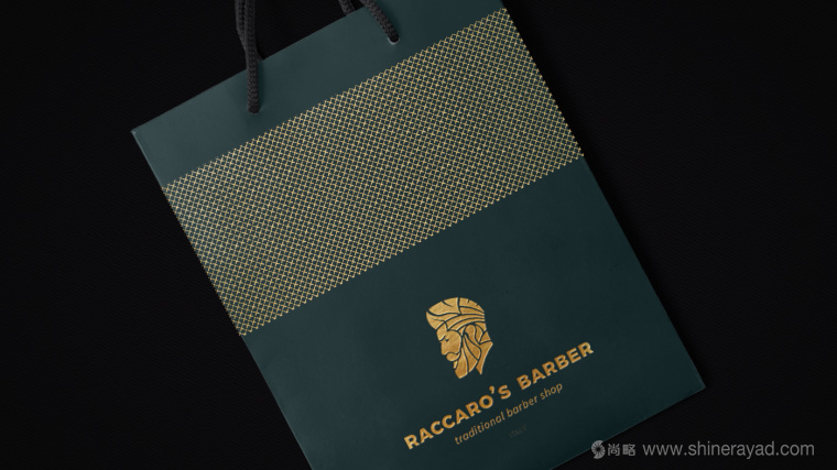 Raccaros-Barber 傳統美發連鎖店理發師人物logo設計-品牌形象VI設計-上海VI設計公司 Raccaros-Barber 傳統美發連鎖店理發師人物logo設計-品牌形象VI設計-上海VI設計公司