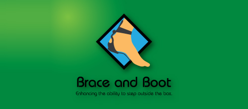 brace and boot 醫療學校logo設計-上海logo設計公司