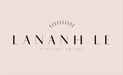 Lananh Le 睫毛定制品牌標志設計-上海標志設計公司-上海品牌設計公司