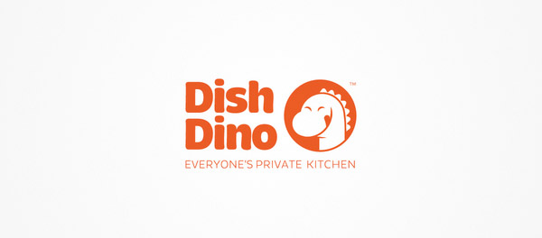 DishDino.com食品訂購(gòu)平臺(tái)恐龍標(biāo)志設(shè)計(jì)-上海標(biāo)志設(shè)計(jì)公司