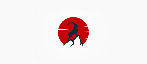 山羊太陽標志設計-上海標志設計公司
