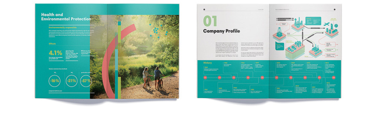 NIS企業年度報告畫冊設計-完美的信息圖表設計與配色設計-上海畫冊設計公司