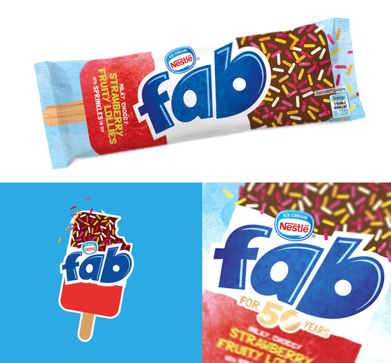 突出品牌標志性風格的FAB Lollies 冰棒包裝設計-上海包裝設計公司-上海品牌設計公司