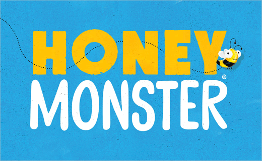 Honey Monster “蜜蜂怪物圖形”早餐麥片新包裝設計品牌設計 Honey Monster “蜜蜂怪物圖形”早餐麥片新包裝設計品牌設計