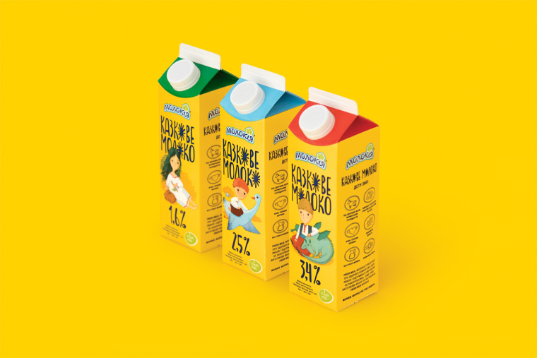 烏克蘭 Fairy Milk 牛奶品牌包裝設計升級“童話插畫”風-上海包裝設計公司 烏克蘭 Fairy Milk 牛奶品牌包裝設計升級“童話插畫”風-上海包裝設計公司