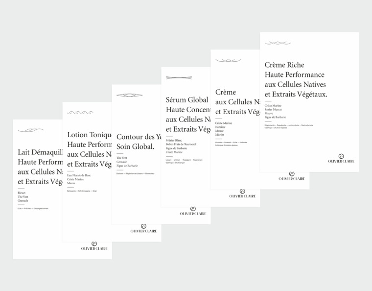 olivier claire 草本護膚品高端奢侈品牌視覺形象設(shè)計-VI設(shè)計 olivier claire 草本護膚品高端奢侈品牌視覺形象設(shè)計-VI設(shè)計