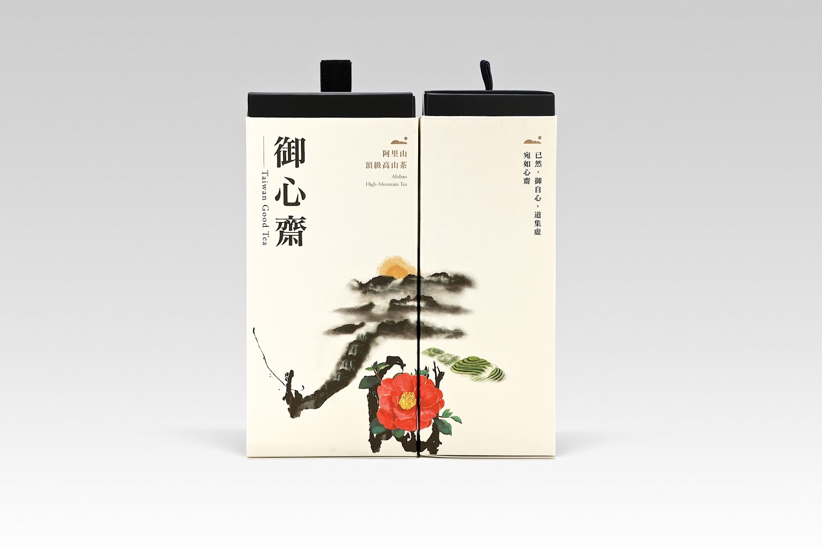 水墨山水風格暮光阿里山高山茶茶葉禮盒包裝設計-上海包裝設計公司分享