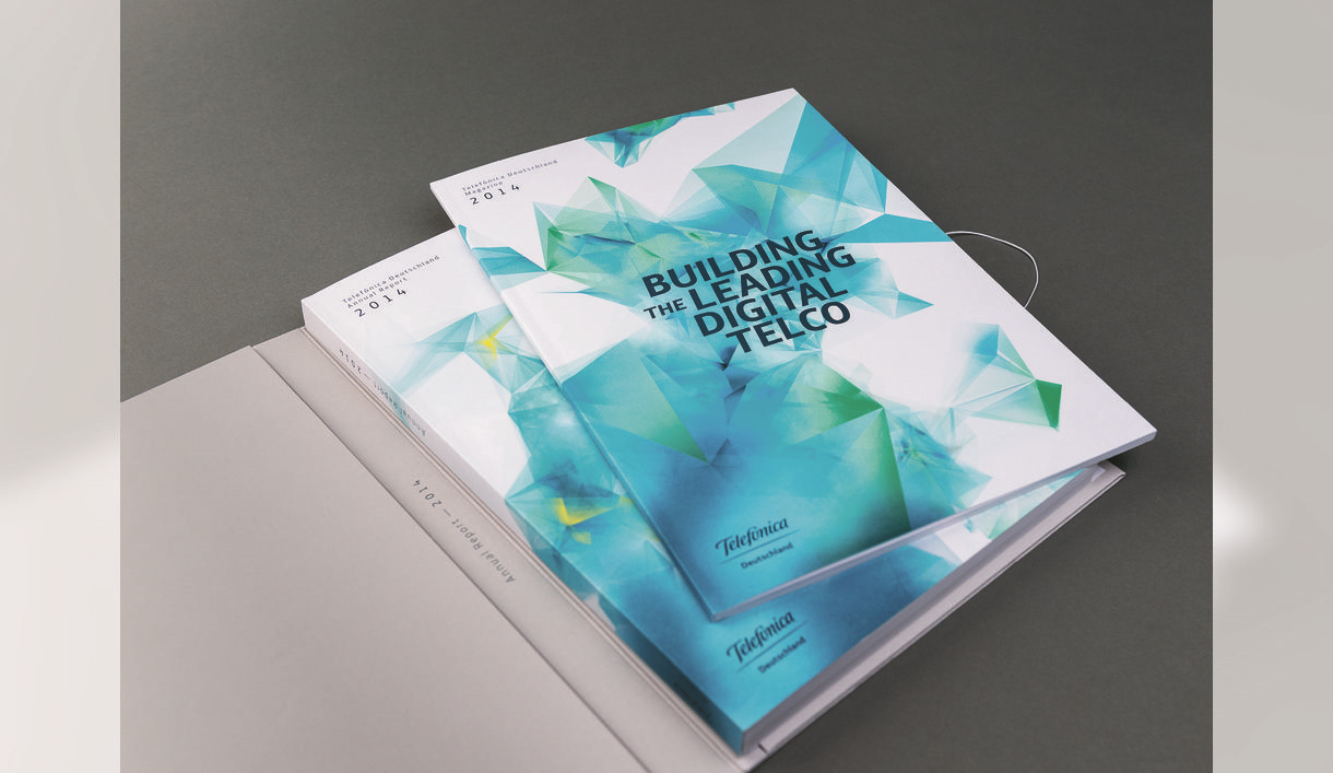 建設數字電信領先企業Telefonica德國2014年度報告宣傳畫冊設計-上海畫冊設計公司分享