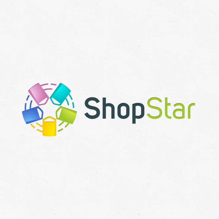留白的星星logo--上海logo設(shè)計(jì)公司