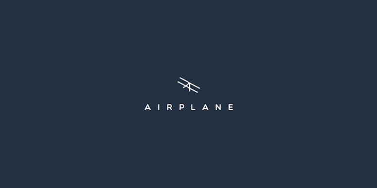 上海logo設計公司分享：41個最簡潔的創意Logo設計靈感-飛機logo