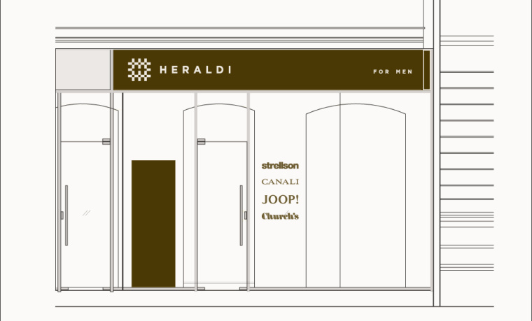 Heraldi 男士時裝店服飾logo設(shè)計品牌vi形象設(shè)計專賣店設(shè)計